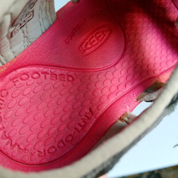 KEEN Children's Waterproof Activewear Sandals Shoes Size 2 Little Kid Gray Red - Picture 7 of 14